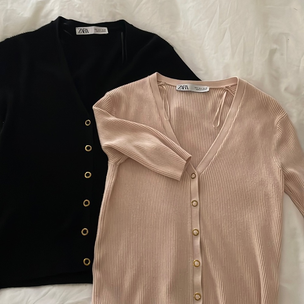 Zara knit tops